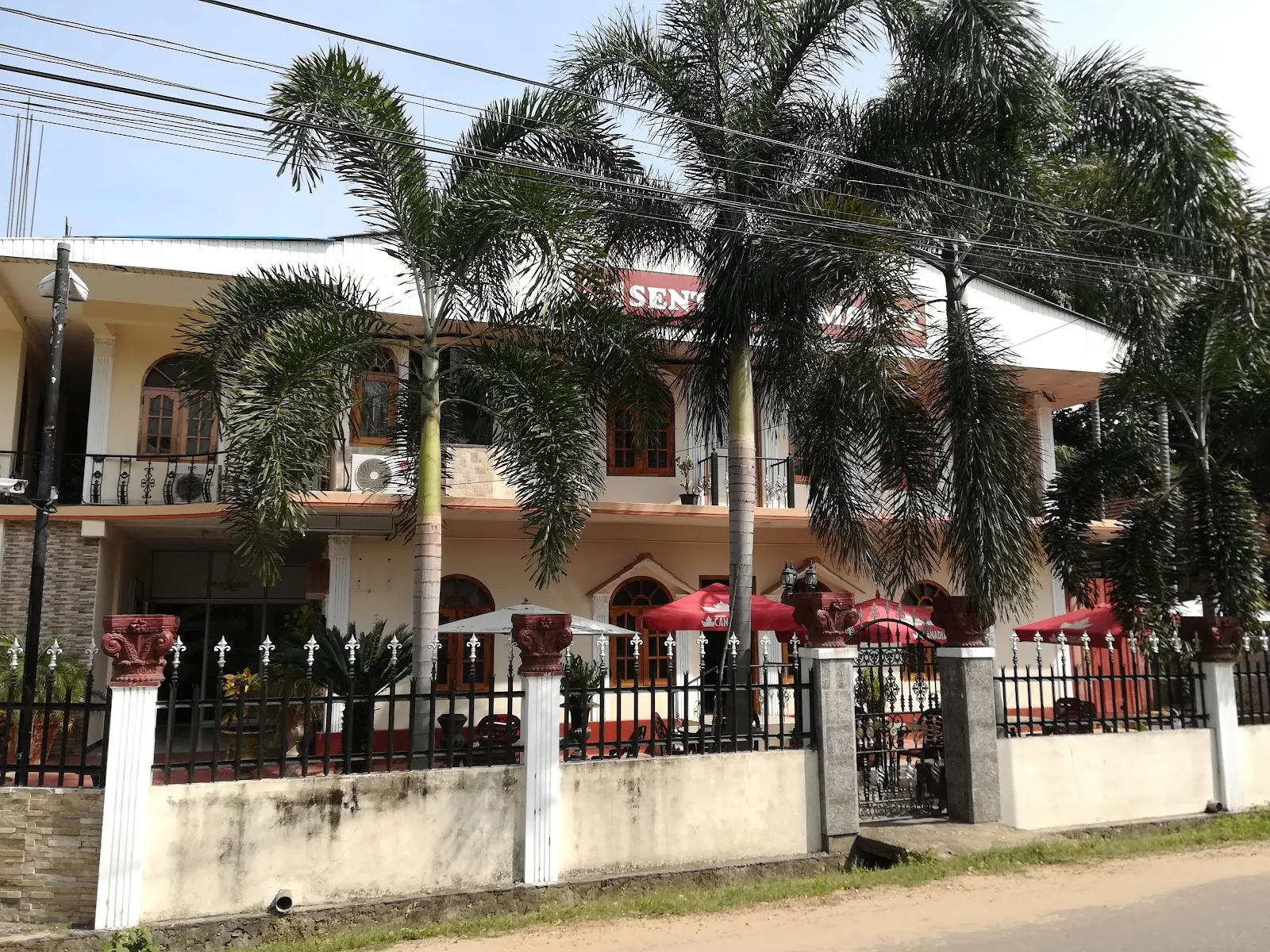 Senthil Complex building with palm trees, Sivapragasam Road, Jaffna